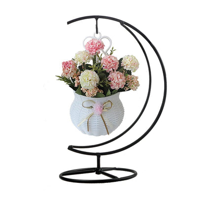 YY YEARCHY Ornament Display Stand Iron Pothook Stand for Hanging Globe Air Plant Terrarium, Witch Ball, Christmas Ornament and Home Wedding Decoration(10.63*4.88, 1PCS)