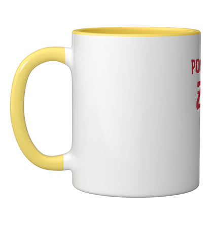 Zeus Costume/Greek God Outfit/Lazy Halloween Costume Ceramic Mug, Yellow/White