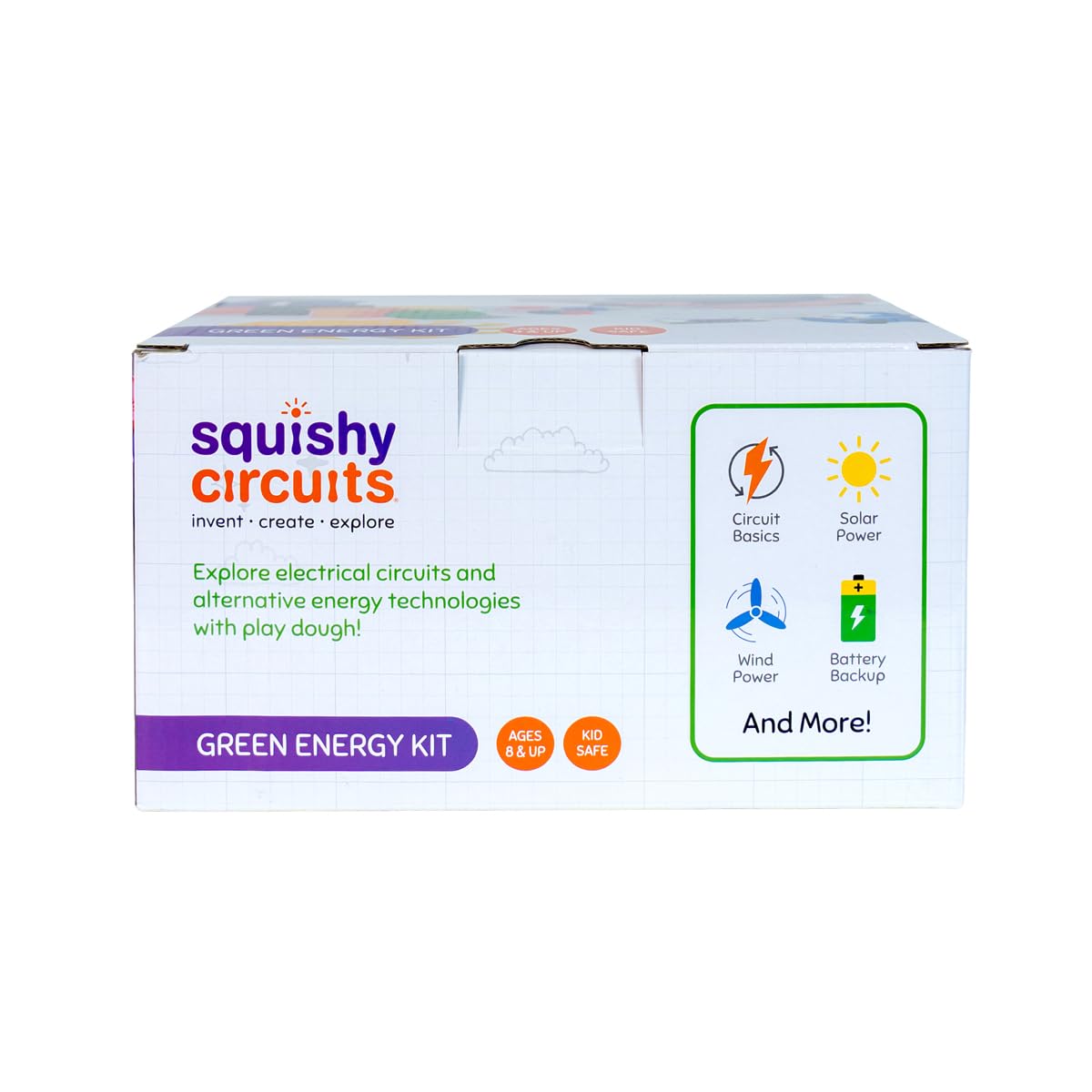 Squishy Circuits Green Engineering Kit - Explore Electrical Circuits, Solar Power, Wind Power and More with Play Dough - STEM Science Kits for Kids Age 8-12