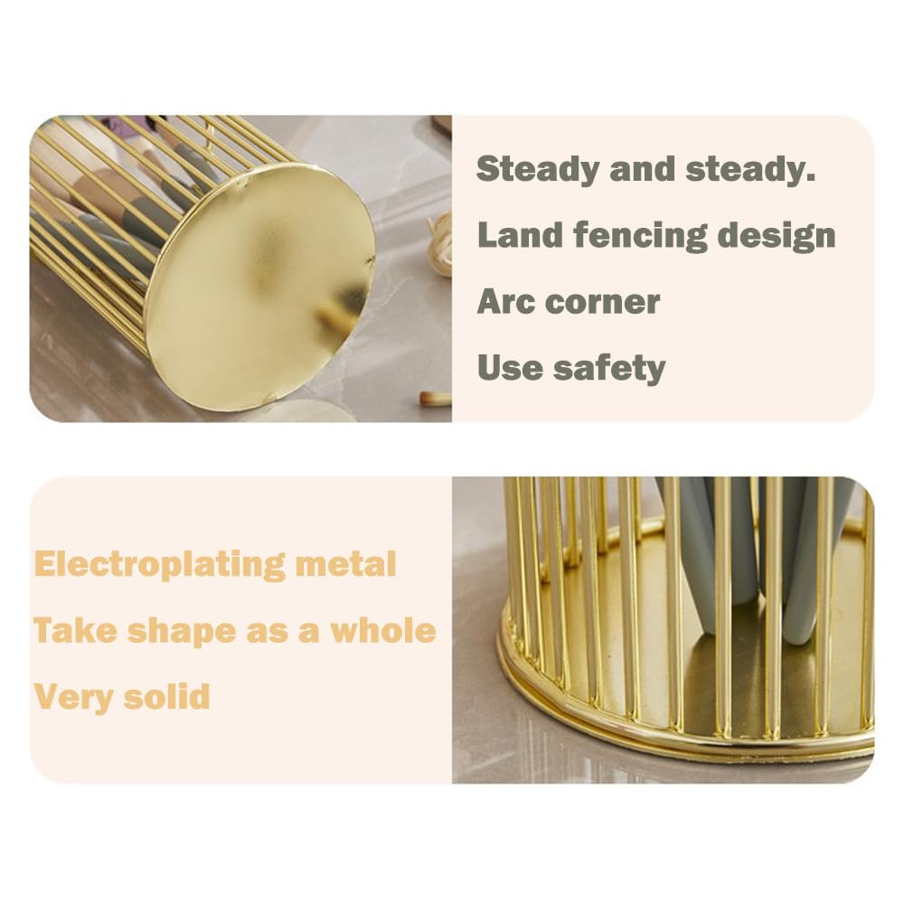 2Pcs Post sticky Note Holder + Pens Holders,Desk organizer sets,Gold Metal suit for Desk Memo,tableware,flowers,toothbrush,cute pencil holder ,Home Office decor and Accessories,Makeup Brushes Cup.