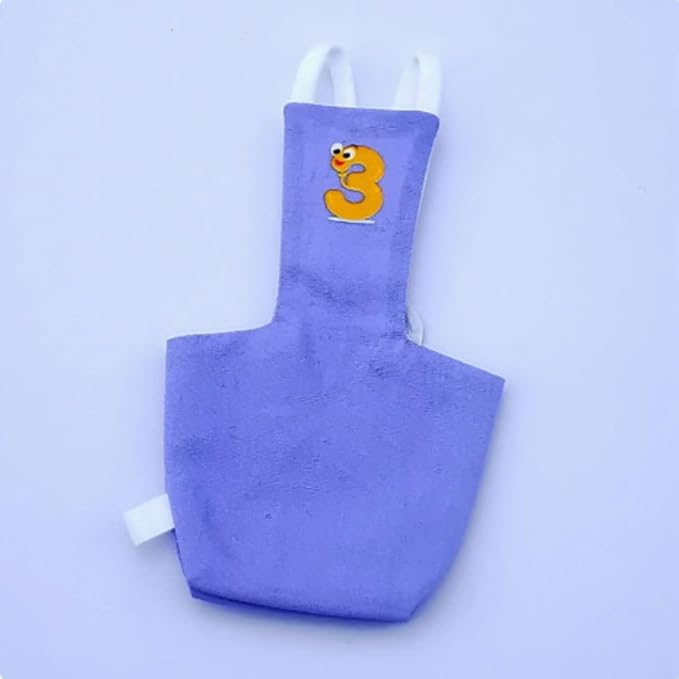 Bird Diaper Protective Parrot Nappy - 6 Pack, Reusable Flight Suit with Waterproof Inner Layer, Washable Cute Urine Wet Suit for Cockatiel Conure Macaw Lovebird (Macaw)