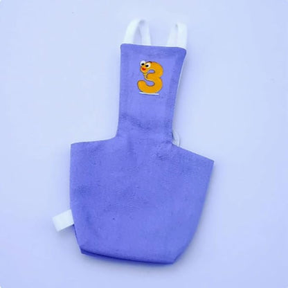 Bird Diaper Protective Parrot Nappy - 6 Pack, Reusable Flight Suit with Waterproof Inner Layer, Washable Cute Urine Wet Suit for Cockatiel Conure Macaw Lovebird (Macaw)