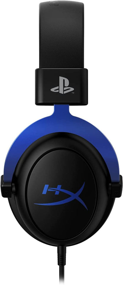 HyperX Cloud - Gaming Headset, PlayStation Official Licensed Product, for PS5 and PS4, Memory Foam comfort, Noise-cancelling mic, Durable aluminum frame,Black