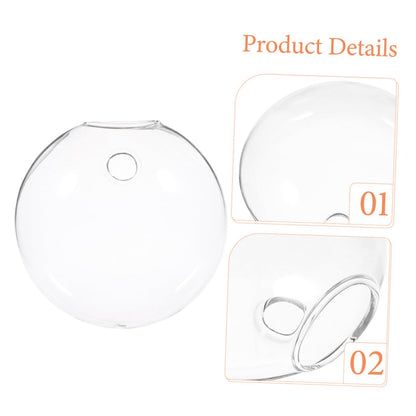 Uonlytech 6pcs Wall Hanging Glass Terrarium Planter Transparent Hydroponic Vase for Indoor Plants Space-Saving Decorative Flower Jars for Home Office Bathroom