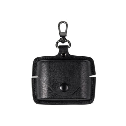for Sony WF-1000XM6 Leather Case with Keychain Lock, Stylish Retro PU Leather Wireless Charging Earbuds Protective Cover for WF-1000XM6 (2026) for Women Men (Black)
