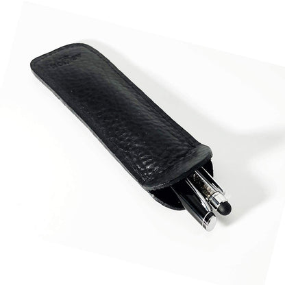 Aston Leather Pen-Slip-Double-Black