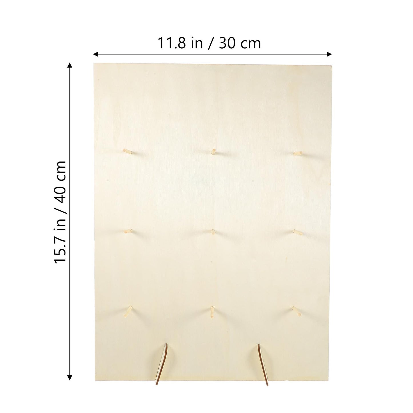 PRETYZOOM Wooden Donut Display Stand 15.74X11.81X1.96In Pastry Display Rack with Smooth Surface for Wedding Party Dessert Table and Kitchen Donut Holder