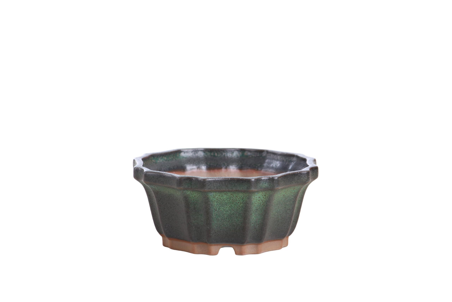 Willow Bonsai Ceramics Flower Design Bonsai Pot 4.5 Inch – Elegant Ceramic Bonsai & Succulent Planter, High‑Fired Frost‑Proof Stoneware with Drainage & Wiring Holes, Handmade in USA (Avocado)