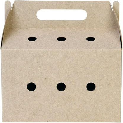 Disposable pet Carriers for Small animals-12 Pack. (Brown)