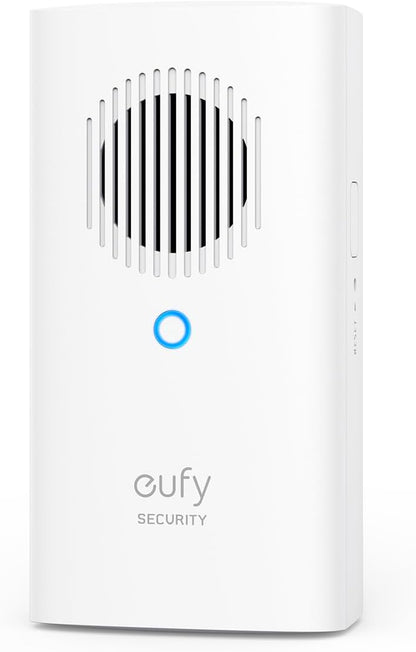 eufy Security Video Doorbell Add-On Chime, Indoor Chime, Requires eufy Security Video Doorbell E340/C30/C31, No-Delay Ring, Adjustable Volume, 8 Fun Ringtones, only works with 2.4GHz Wi-Fi