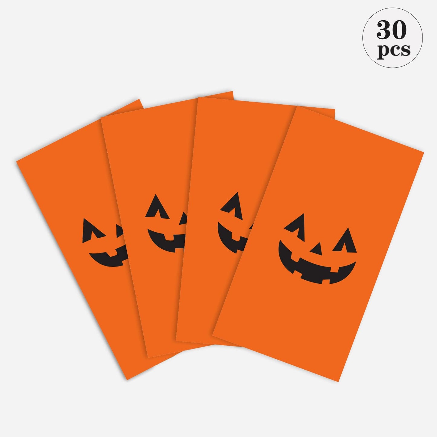 Keringo 30 PCS Halloween Pumpkin Gift Bags - Tote Party Favor Trick or Treat Bags for Pumpkin Decorations