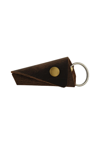PavinCrafter Full Grain Leather Key Wrap – Silent Keychain Organizer with Snap Closure, Key Ring Cover & Pocket-Friendly Sleeve – Handmade Key Holder for Men, Stylish & Durable EDC Accessory