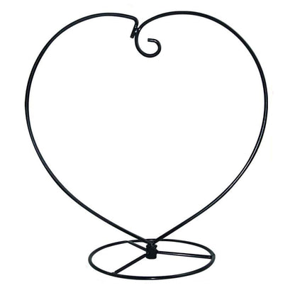 YY YEARCHY Ornament Display Stand Heart Shaped Hook Rack Holder for Hanging Glass Globe Pot Terrarium Witch Ball Home Christmas Wedding Decoration Creative Gift (2, 4.7" x 9" x 9")