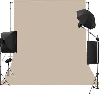 Beige Photo Backdrop for Photoshoot Beige Background for Photography Photo Backdrop Curtain for Party 6 x 9 FT
