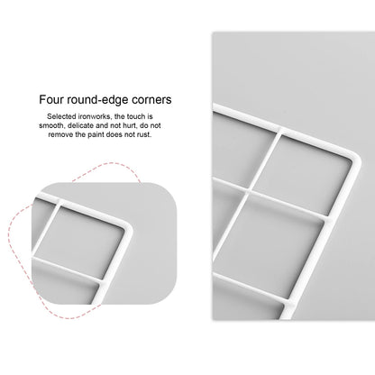 ZUOKEMY 4 Pieces Mounted Photo Grid Wall Grid Decorative Panels(white11.8 x15.7) for Living Room, Bedroom, Office, Study, Etc. Photo Memo Display Grid Panels