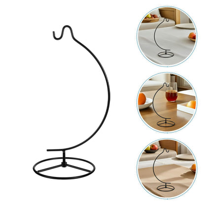 ibasenice 2pcs Metal Hanging Stand for Terrariums and Ornament Display, Iron Hook Rack Holder for Hanging Glass Globe Air Plant Terrarium, Home Décor Accent for Indoor Display and Wedding