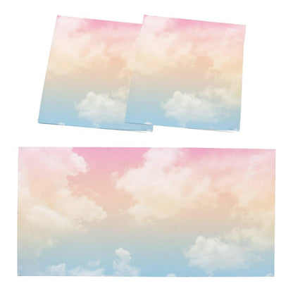 2PCS Magnetic Fluorescent Light Covers - Evening Glow Cloud Filters for Classroom & Office Drop Ceiling Lights, 4x2Feet