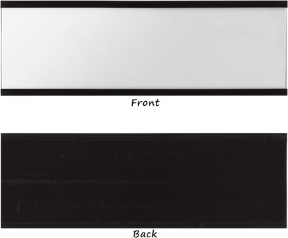 Realth C Channel Magnetic Label Holders 70 Pack 1'' x 2'' with Paper Inserts and Clear Plastic Protectors, Magnetic Data Card Holders File Cabinet Labels for Metal Racks and Shelves