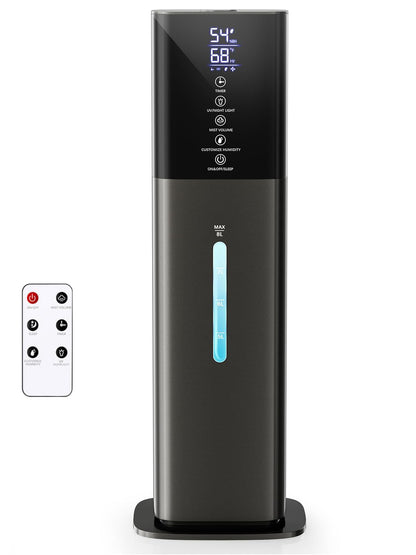 Humidifiers for Bedroom, 2.11Gal 8L Quiet Humidifiers for Large Room with Timer, 360°Nozzle, 3 Speed Ultrasonic Cool Mist Humidifier with Humidistat for Baby Home Adults Plants