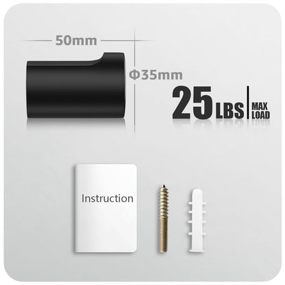 COCOYA 4Pack Metal Wall Hooks, Minimalist Coat Hooks Matte Black Simple Modern Easy Install Wall Mount Heavy Duty Aluminum Mid Century Entryway Bathroom, for Hanging Hat Purses Robe Clothes Backpack