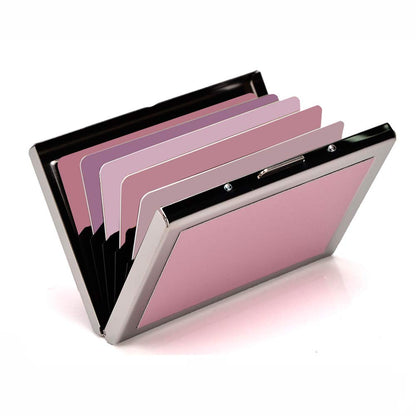 EASTNIGHTS RFID Credit Card Holder Metal Credit Card Case Wallet Business Card Holder for Women Men pink