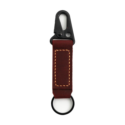Turbosnail handmade leather keychain,leather Vintage durability keychain, Gift For Birthday (Brown)