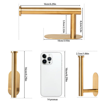 2 Pack Adhesive Curtain Holdbacks, No Drill Metal Curtain Tie Backs Holders for Drapes, Self-Adhesive Curtain Pull Backs Hooks for Windows and Doors - (2,Gold)