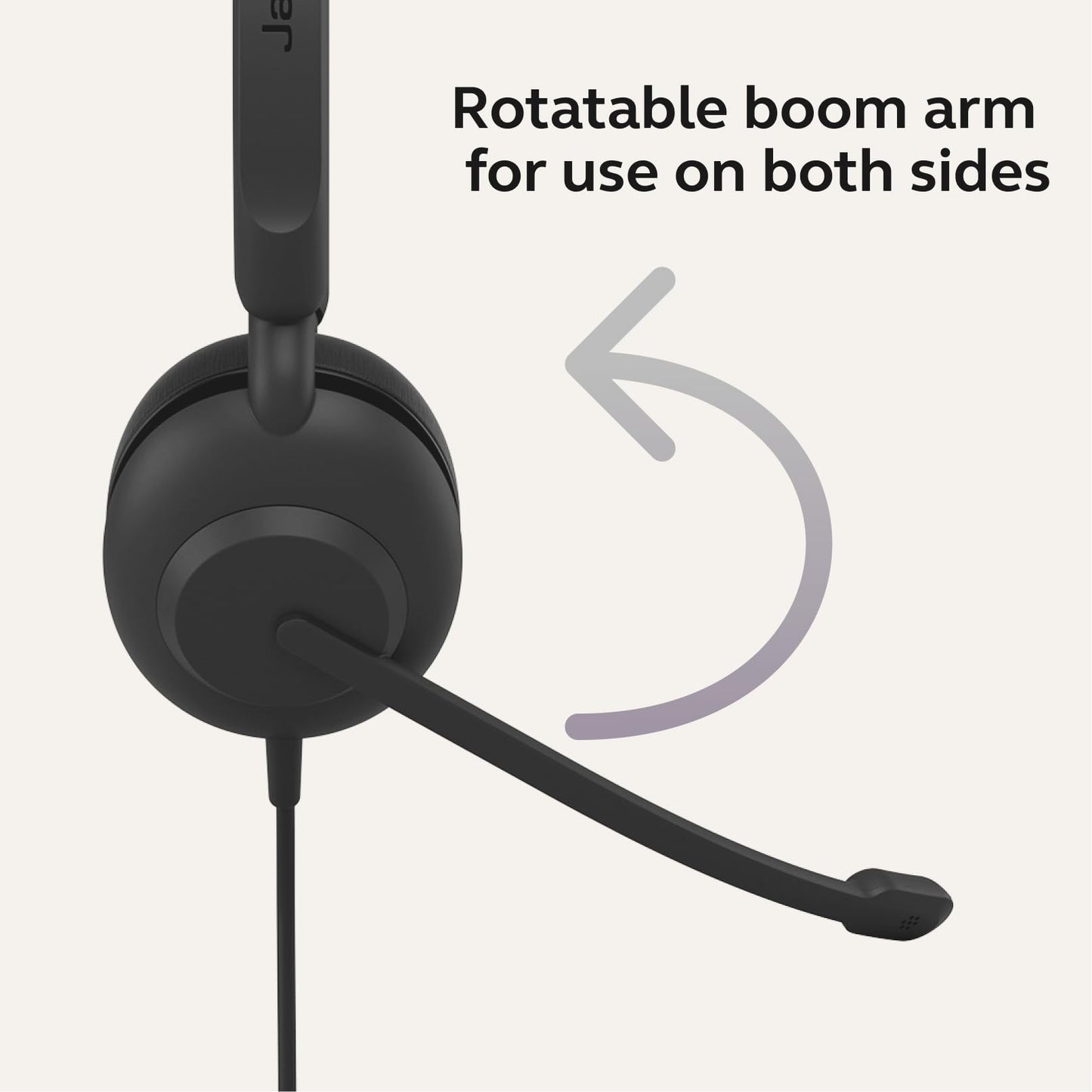 Jabra Evolve 10 Wired Headset with Noise-Cancelling Microphone for PC/Laptop Use, Easy USB-A Setup, TCO Certified, Lightweight Design, Inline Call/Volume Controls for Online Meetings, Black