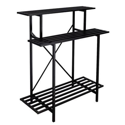 Zhongma 3 Tier Sturdy Plant Stand Space-Saving Heavy Duty Plant Holder for Home Indoor and Outdoor, L35.43 xW17.32 x H39.37 inch, 660 LBS Capacity & Heavy Duty Construction. …