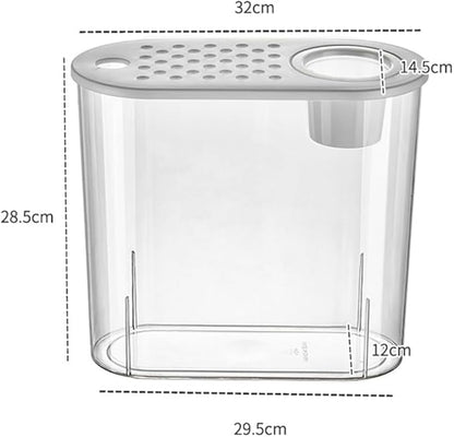 Small Fish Tank 2 Gallon, Desktop Mini Fish Tank, Starter Kits Betta Fish Tank with Decor Stones and Water Grass Decorations for Home or Office