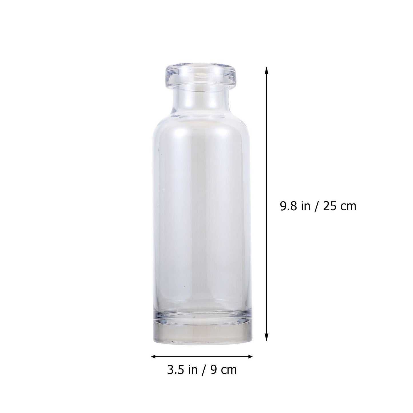 Toyvian Glass Hydroponic Vase for Desktop Plants, Small Ocean Blue Glass Planter, Home and Garden Decoration Terrarium