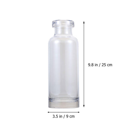 OSALADI Hydroponic Plants Vase Glass Terrarium Small Mouth Ocean Blue Desktop Vase for Home Decoration and Indoor Plant Display