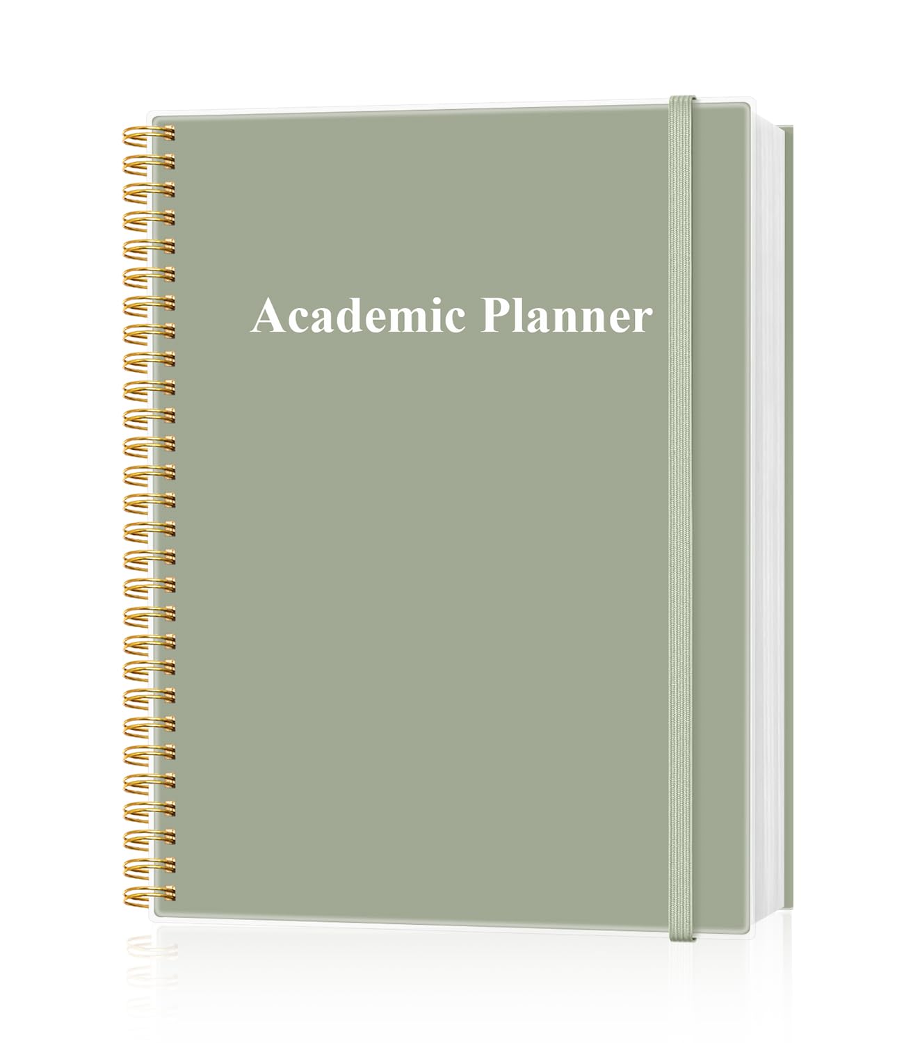 Academic Planner for 2026-2027 or Anytime - Undated Weekly Student Planner For Homeschool, High School, College & Nursing Students, 200 Pages, 8.5" x 11", Green