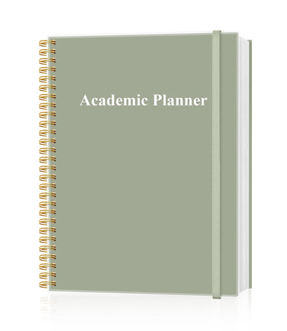 Academic Planner for 2026-2027 or Anytime - Undated Weekly Student Planner For Homeschool, High School, College & Nursing Students, 200 Pages, 8.5" x 11", Green