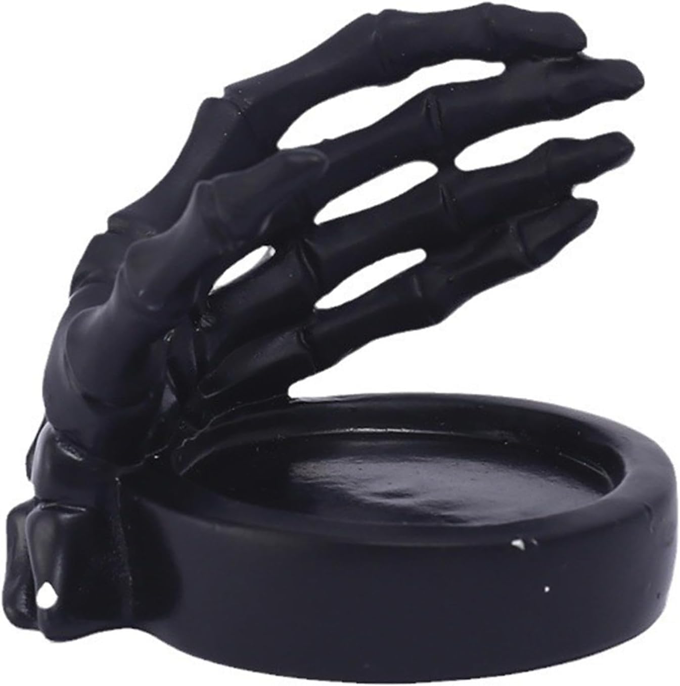 Skeleton Hand Candlestick Holder Halloween Candle Holders Skeleton Tealight Holders Desktop Candle Holder for Halloween Table Party Supply - Black