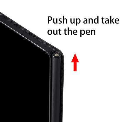 LCD Writing Tablet for Adults, 6.5 Inch Fine Tip Digital Notepad – Thin Lines, No Palm Marks, Lock Screen, Reusable Erasable Writing Pad with Leather Case & Hanging Pen for Office Home School