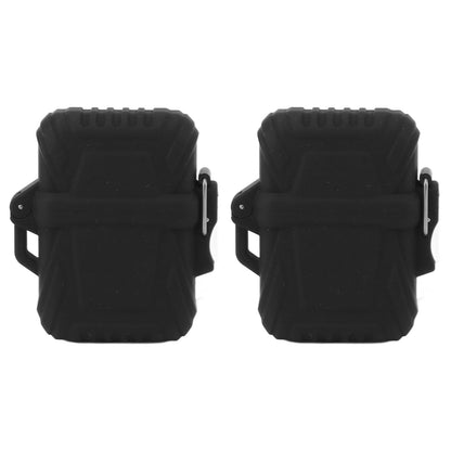 CHICIRIS Plastic Lighter Case, Black Sealed Design, Durable Pocket Container for Outdoor Adventures, Hiking, Camping & Traveling