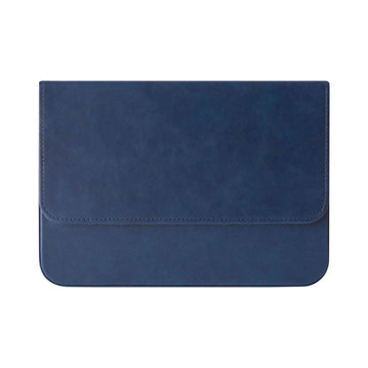 MIVLXLX PU Leather 12 Fountain Pen/Pencil Tray Case Organizer, Fashion Design, Handmade, Magnetic Closure with Drawer, Christmas Gift for Man/Woman/Office, 12 Slots(blue)