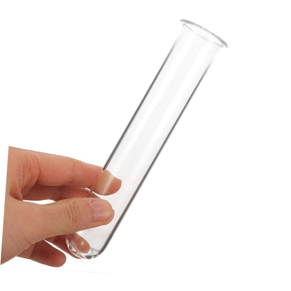 WESIEVYA 5pcs Glass Hydroponic Test Tube Vases 2.5x3x15cm Glass Propagation Tubes for Small Terrarium Plants Office Home Flower Display