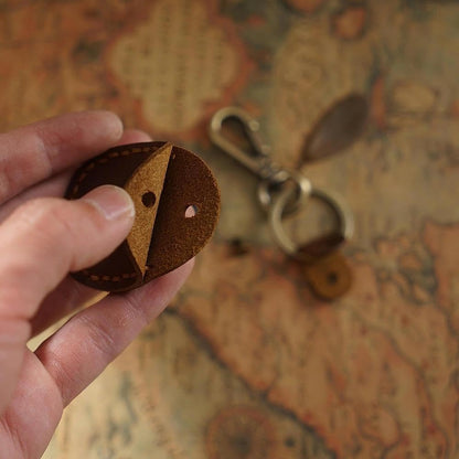 Temvue Leather Keychain RFID Key Fob Holder - Stylish and Secure Way to Carry Your Keys