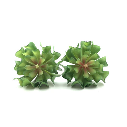 EBUYOM 2 PCS Artificial Succulents Plants Unpotted Fake Succulent Bouquet Arrangements Faux Plants DIY for Garden Decor Home Decoration Greenery Set (Lotus)