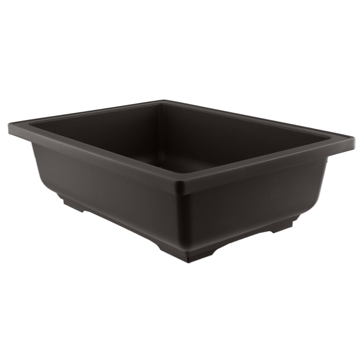 TAICHEUT 3 PCS 14 Inches Plastic Bonsai Training Pots, Rectangular Bonsai Tree Pots with Trays, Large Plastic Bonsai Container for Indoor, Outdoor