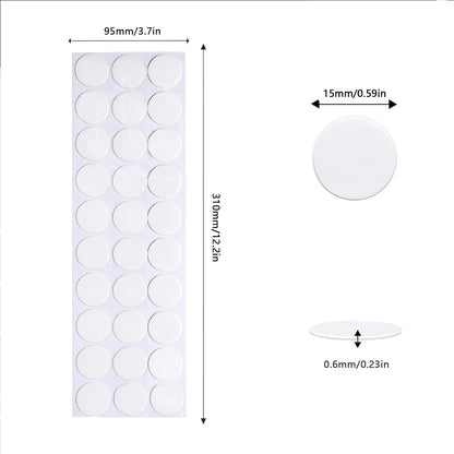 Adhesive Stick dots Two-Sided Sided Mounting Putty Stick Tack for Wall Hanging Crafts Balloons Festival Party Decorations,Clean Removable(0.59"*0.59"-600)