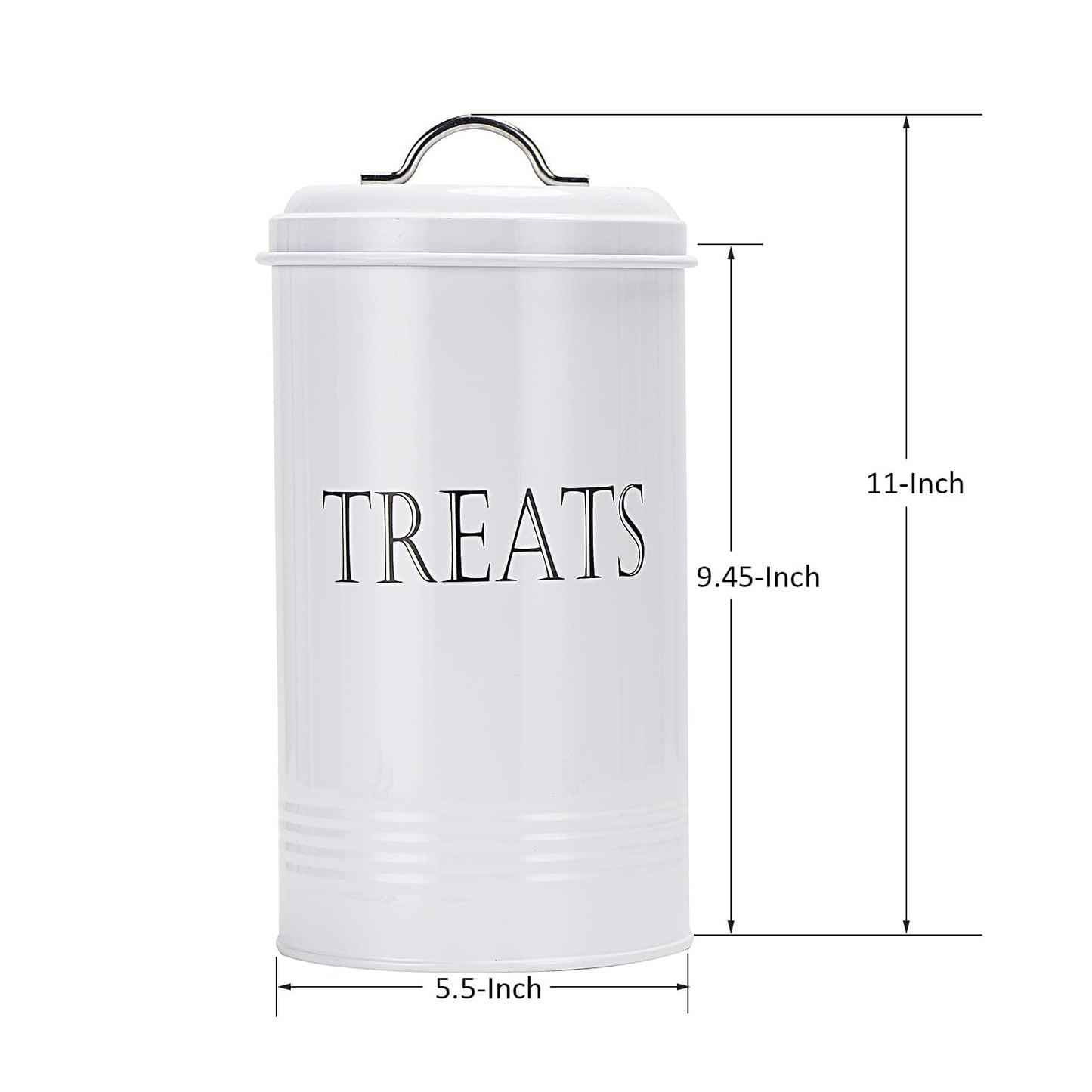 Brightalk Treat Jar with Lid, Cookies Treat Container Counter Top Canister Decorative Storage Container for Farmhouse Kitchen