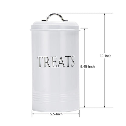 Brightalk Treat Jar with Lid, Cookies Treat Container Counter Top Canister Decorative Storage Container for Farmhouse Kitchen