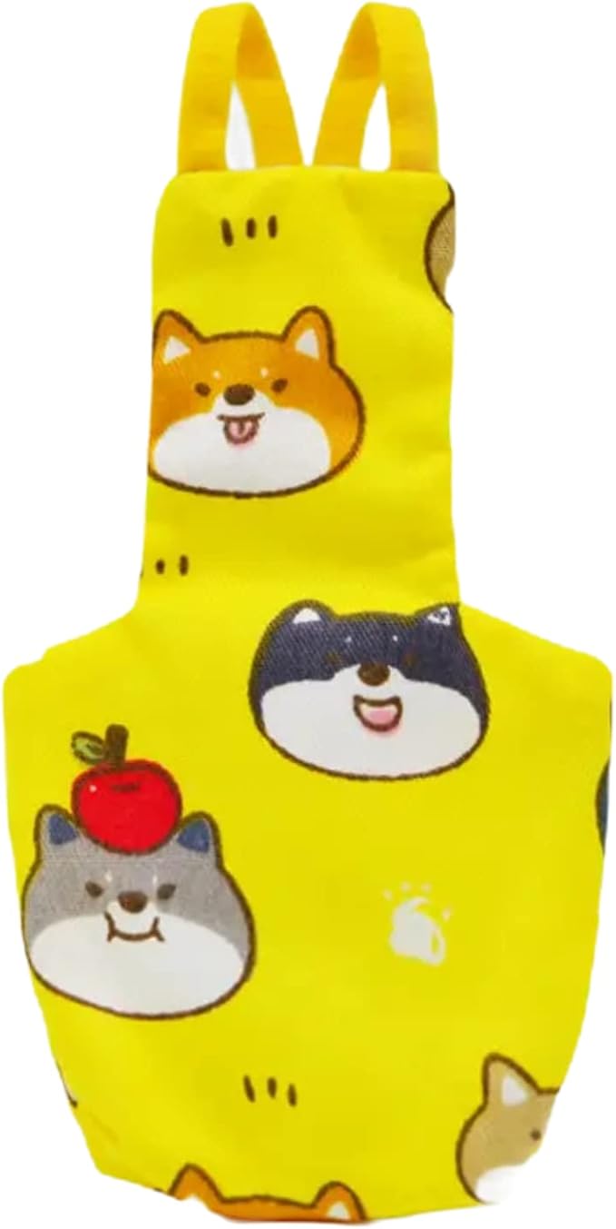 Bird Flight Suits Diapers for Monk Parakeets, Conures, Lovebirds, Cockatiels Flight Suits, Parrot Clothes, Bird Training Nappy Suit Liners Clothes (Large,Yellow-B)