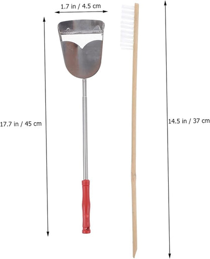 DOITOOL 2pcs Pet Bird Cage Cleaning Tools Set Brush Scraper for Parrots and Birds Essential Supplies for Healthy and Space