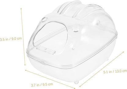 Happyyami Hamster Sand Bath Box Toilet for Small Pets Multi-use Chinchilla Dust Bath Easy to Clean for Hamsters Mice and Gerbils