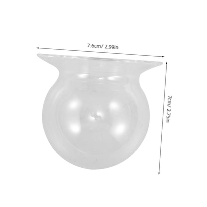 BAZEITFLOW 2pcs Glass Vase for Hydroponic Plants Decorative Desktop Flowerpot Modern Terrarium Centerpiece for Home Office Decor for Plant