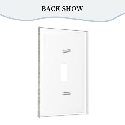 Azjincos Decorative Art Light Switch Covers Morris Leaves Single Toggle Wall Plate Decorative Switchcover Electrical Switchplate